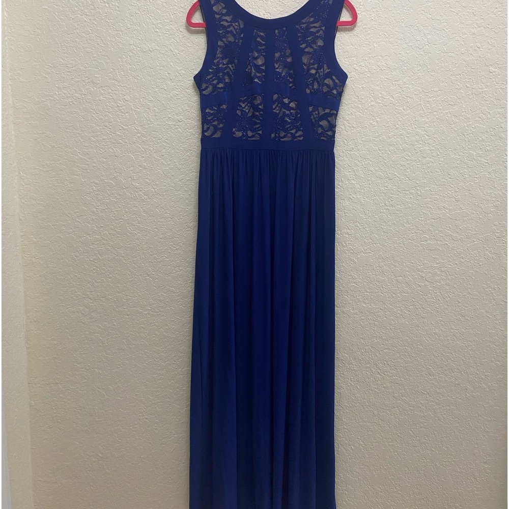 R & M Richards Blue Evening Gown size 8